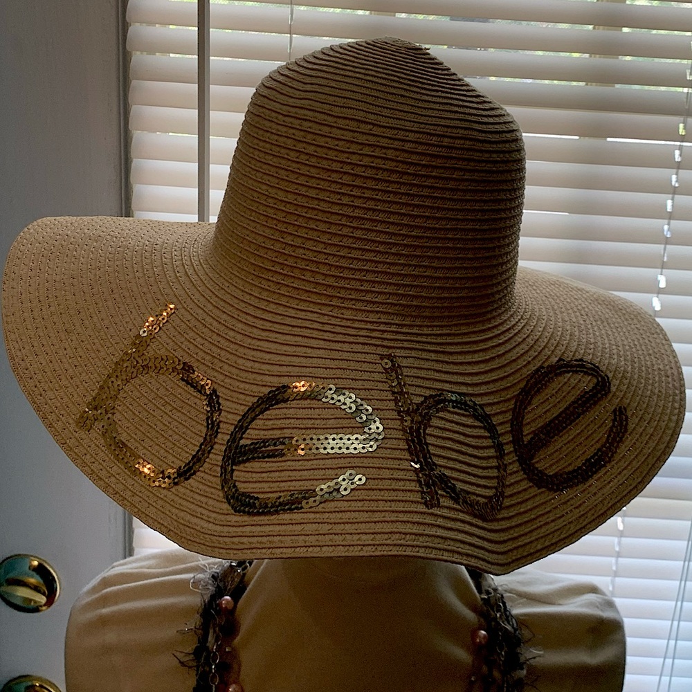 Bebe straw hat.